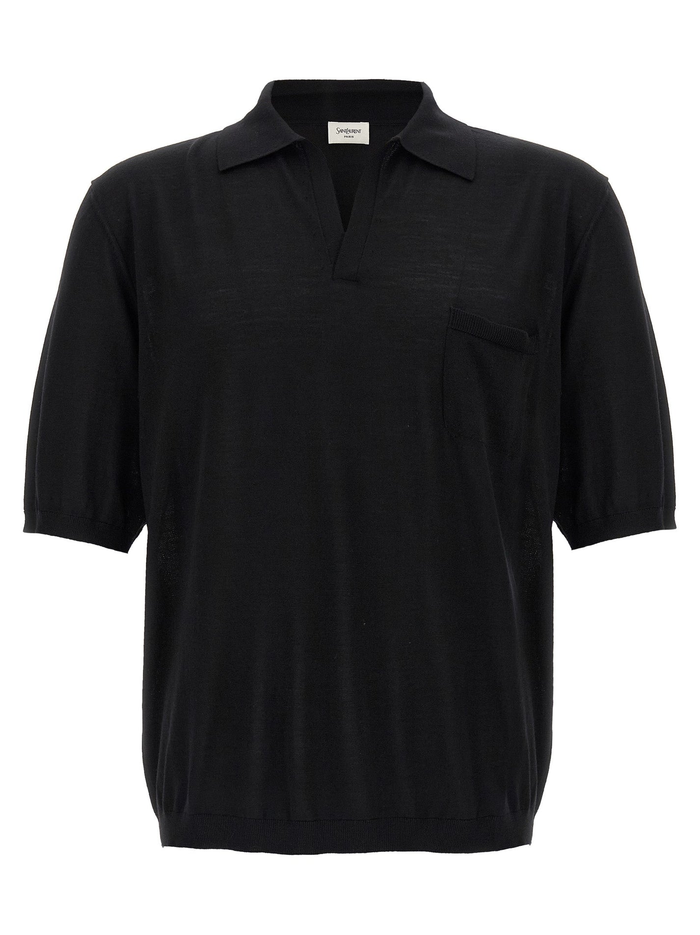 SAINT LAURENT - SAINT LAURENT - Wool polo shirt - Men’s Tops