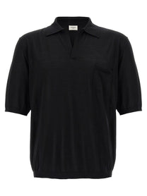 SAINT LAURENT - SAINT LAURENT - Wool polo shirt - Men’s Tops