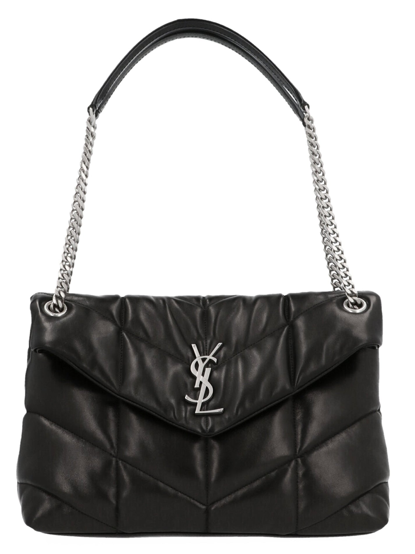 SAINT LAURENT - SAINT LAURENT - ‘Puffer loulou’ midi shoulder bag - Women’s Bags