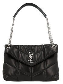 SAINT LAURENT - SAINT LAURENT - ‘Puffer loulou’ midi shoulder bag - Women’s Bags