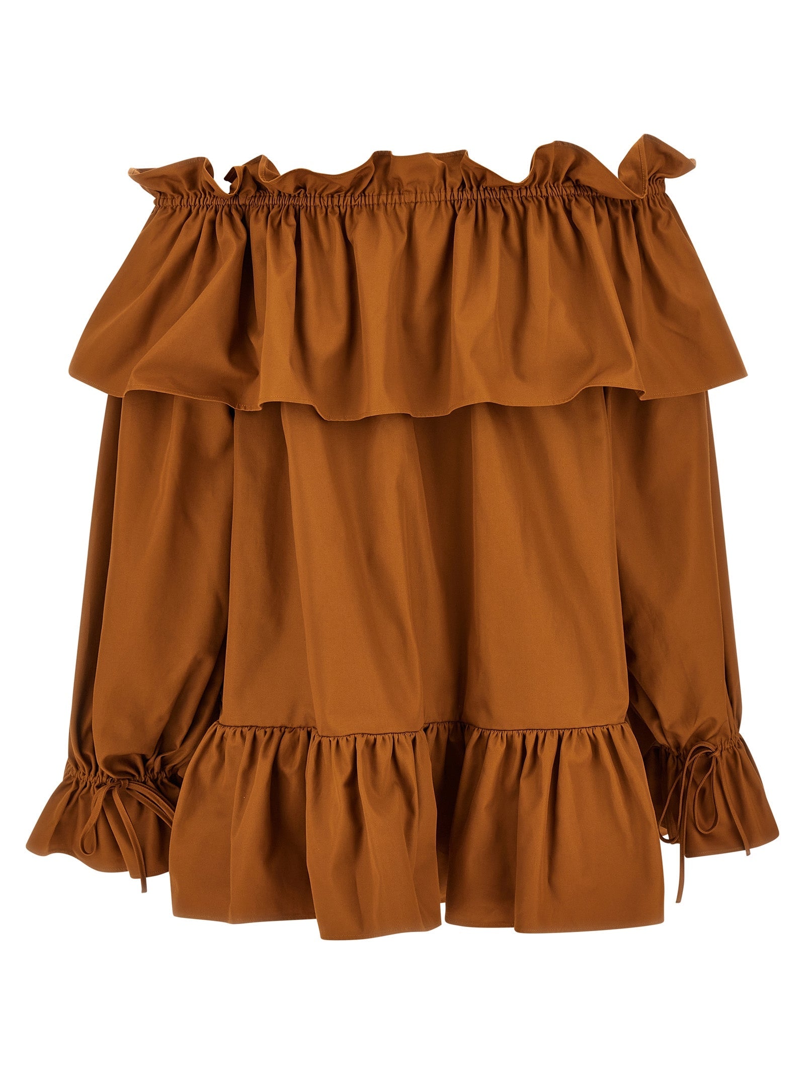 SAINT LAURENT - SAINT LAURENT - Flounces mini dress - Women’s Clothing