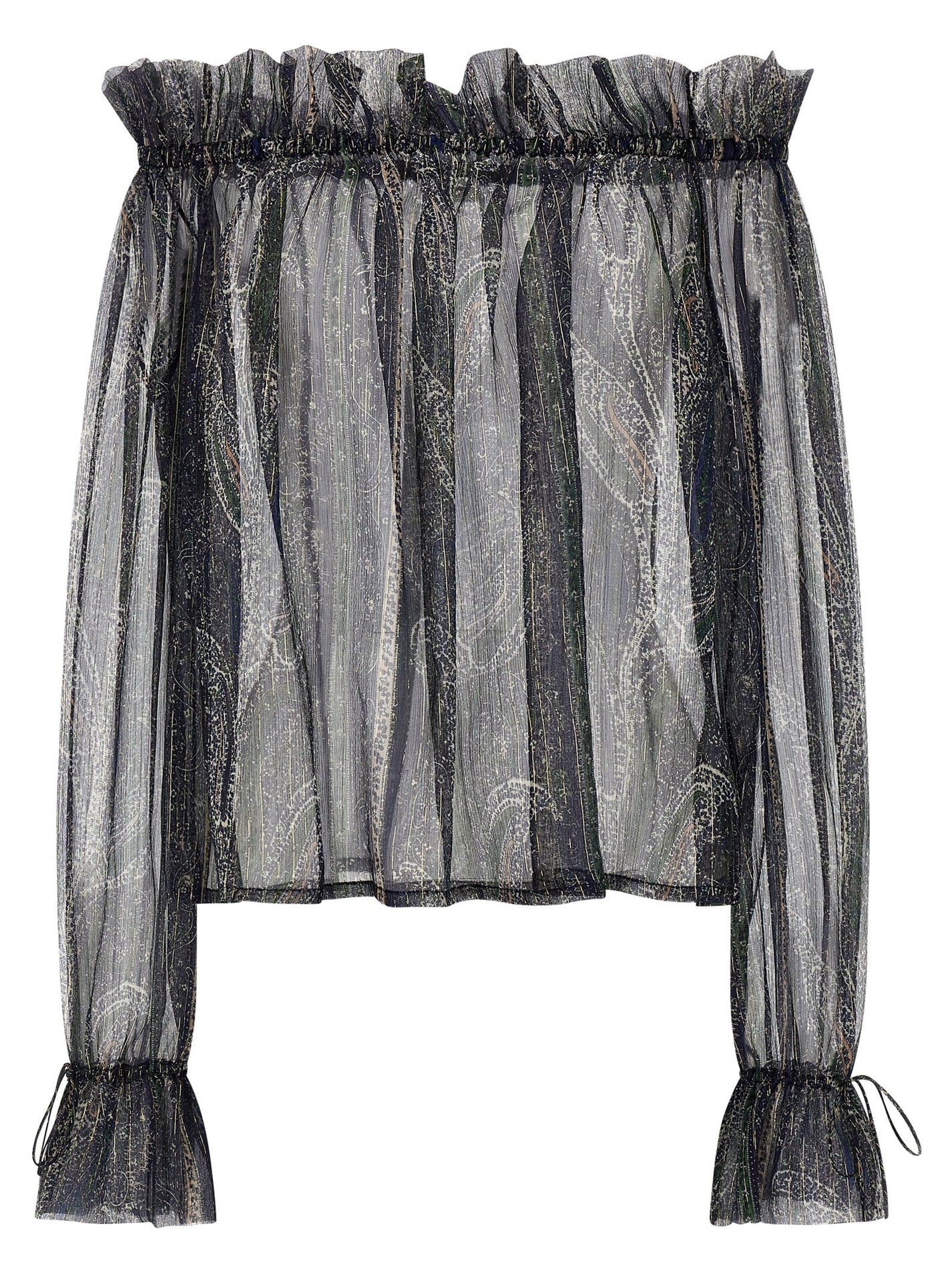 SAINT LAURENT - SAINT LAURENT - Lurex blouse - Women’s Tops