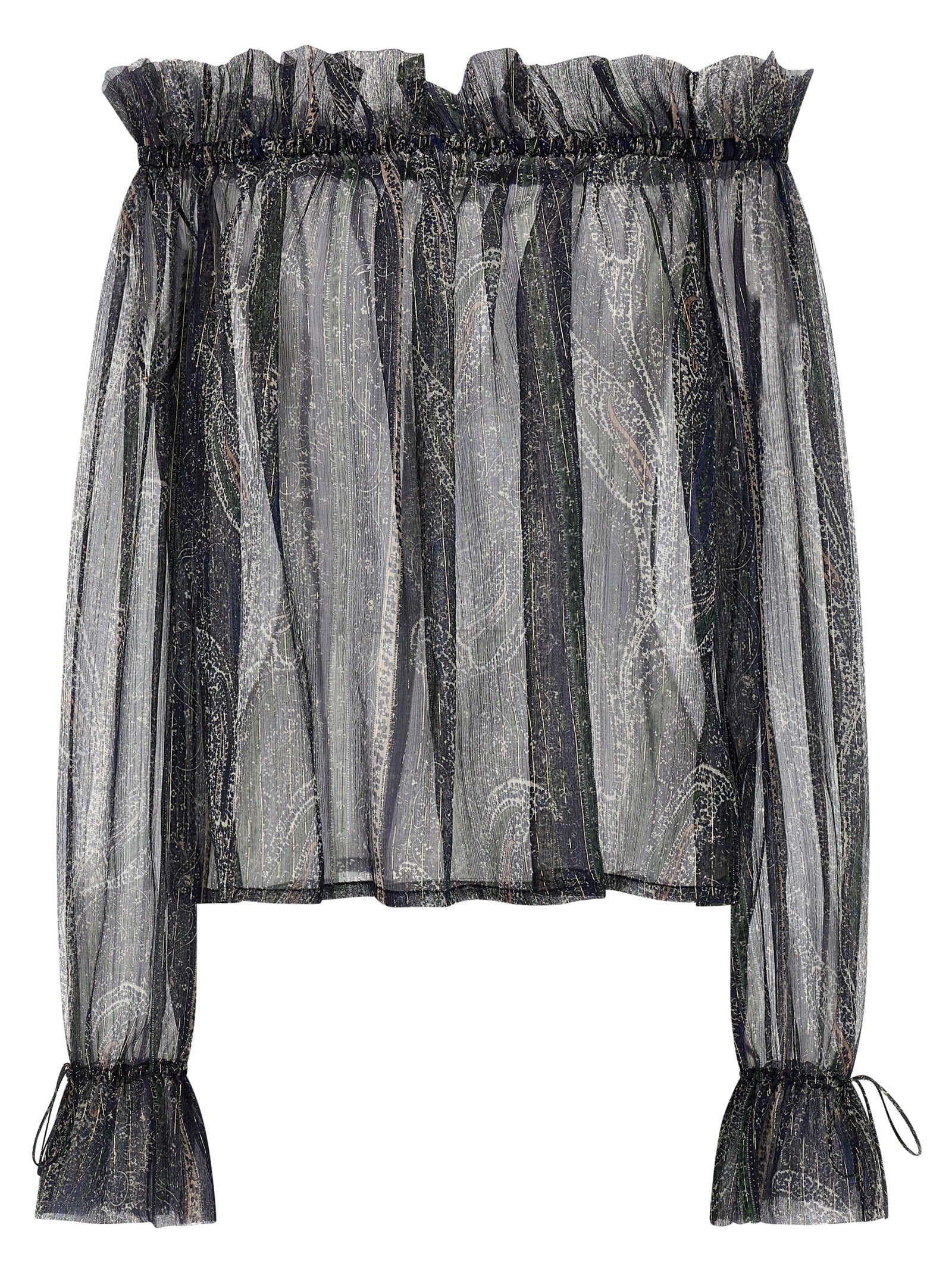 SAINT LAURENT - SAINT LAURENT - Lurex blouse - Women’s Tops