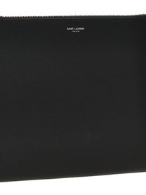 SAINT LAURENT - SAINT LAURENT - Logo I-Pad holder - Men’s Bags