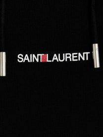 SAINT LAURENT - SAINT LAURENT - Logo print hoodie - Women’s Sweatshirts