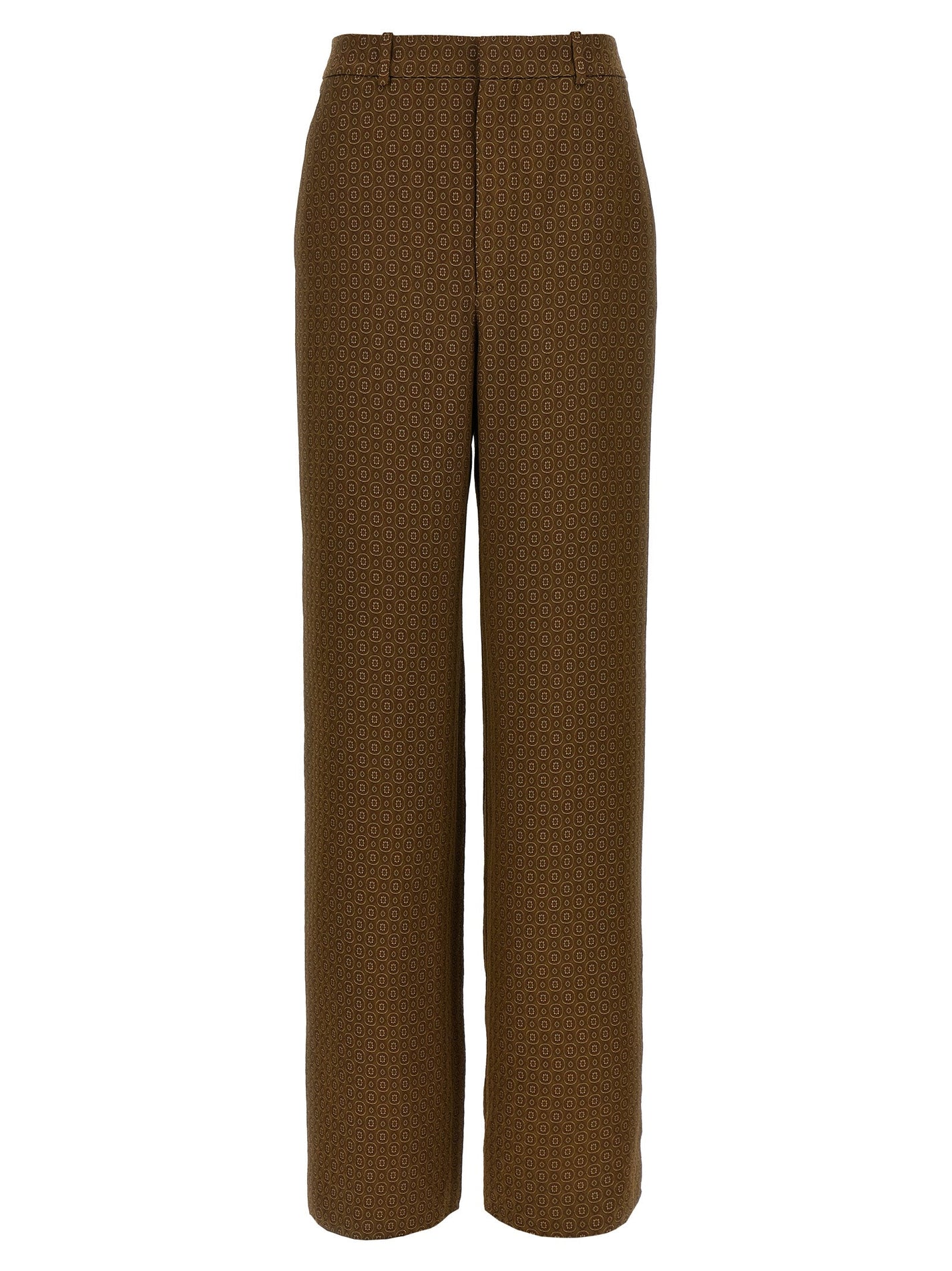 SAINT LAURENT - SAINT LAURENT - ’Medaglioni’ twill pants - Women’s Pants