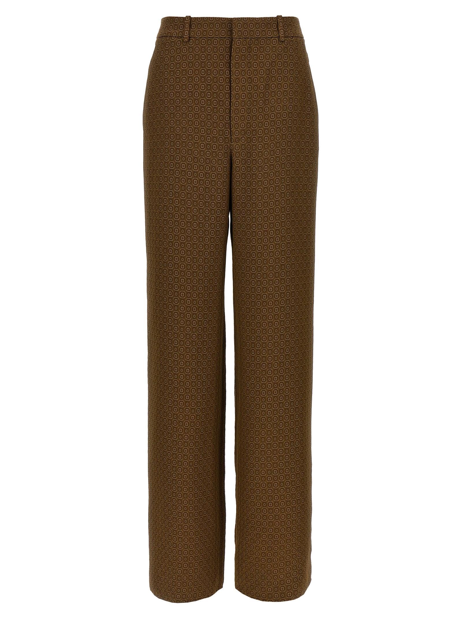 SAINT LAURENT - SAINT LAURENT - ’Medaglioni’ twill pants - Women’s Pants