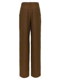 SAINT LAURENT - SAINT LAURENT - ’Medaglioni’ twill pants - Women’s Pants
