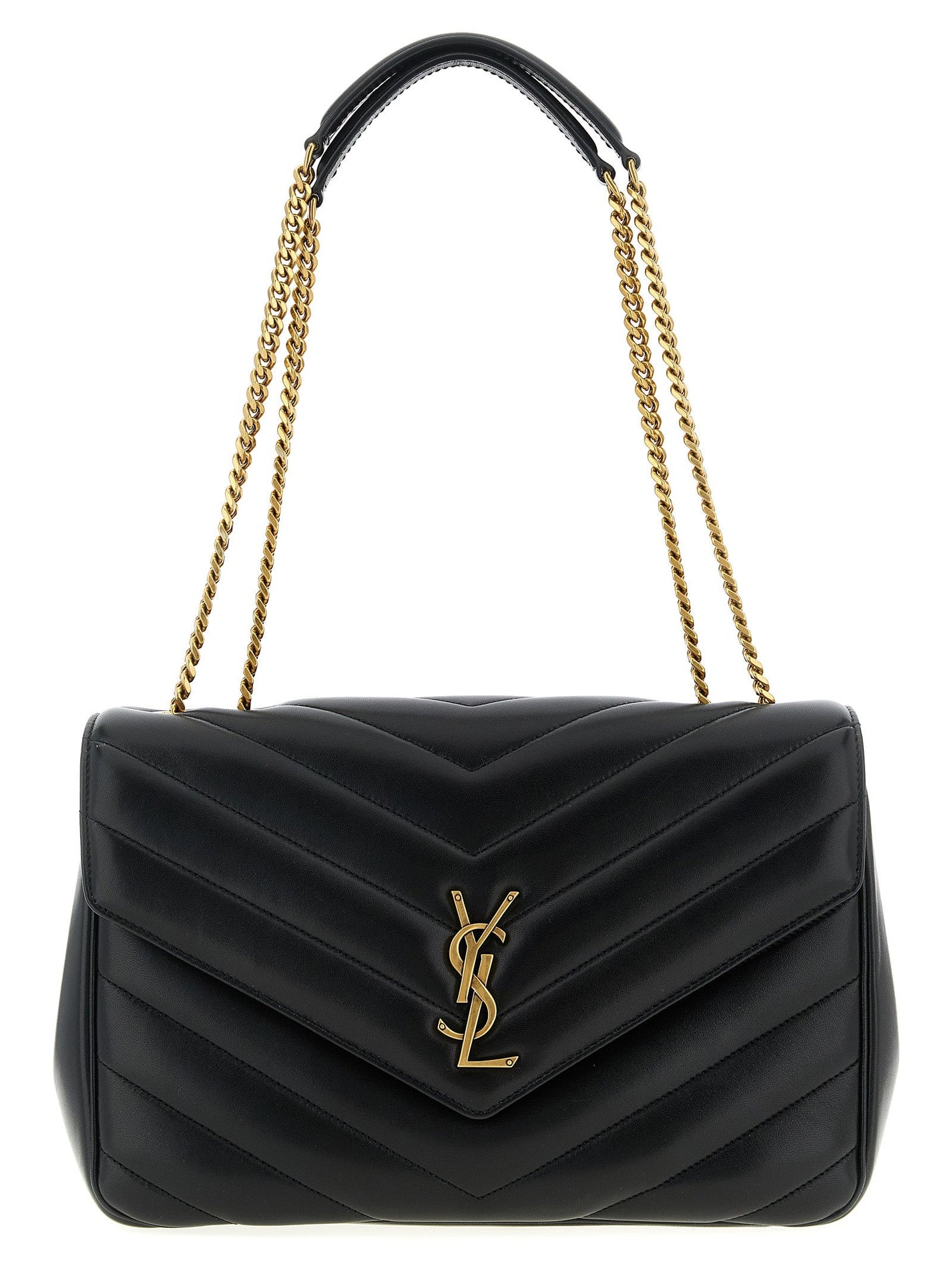 SAINT LAURENT - SAINT LAURENT - ’Loulou’ large shoulder bag - Women’s Bags