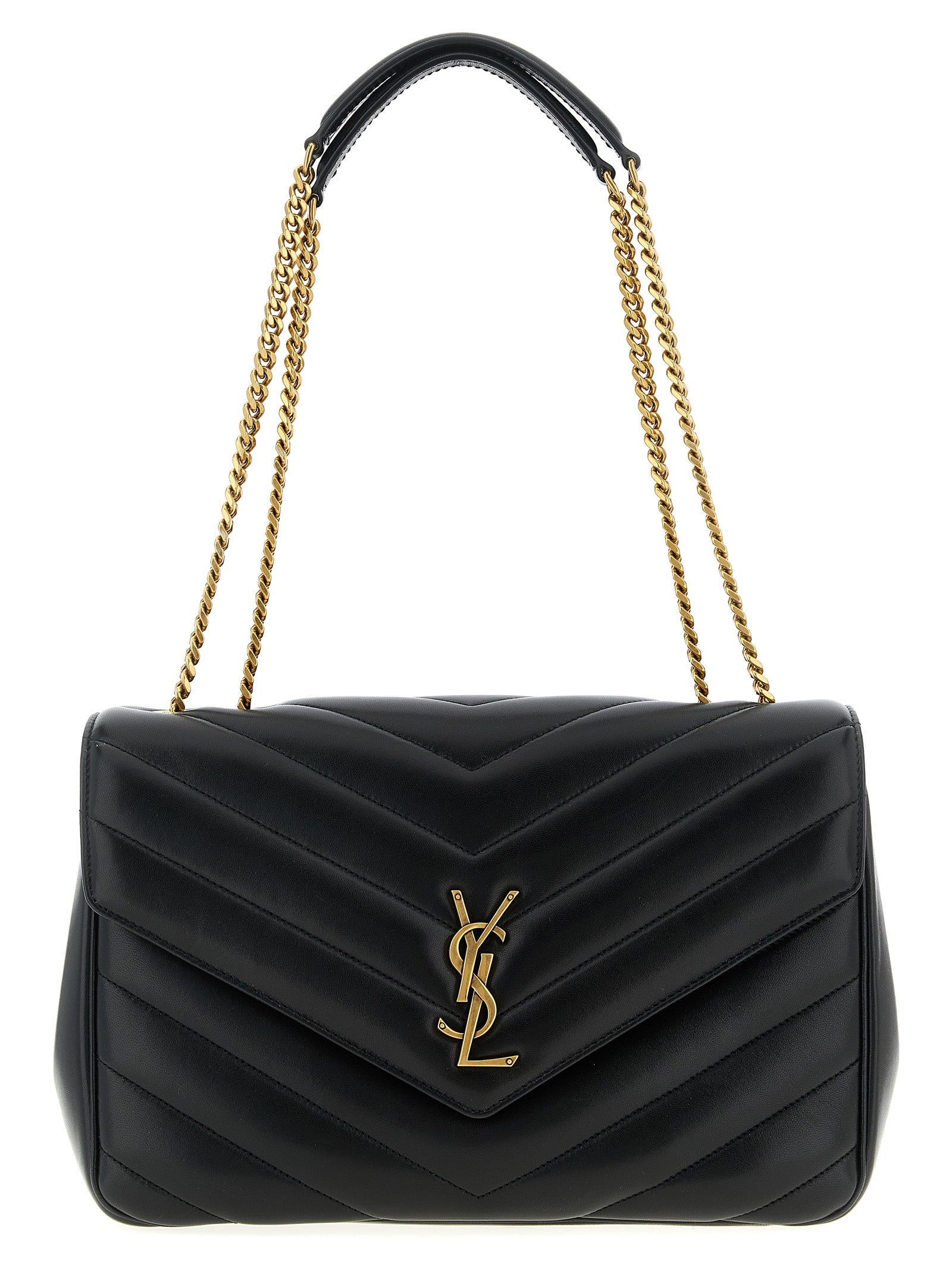 SAINT LAURENT - SAINT LAURENT - ’Loulou’ large shoulder bag - Women’s Bags