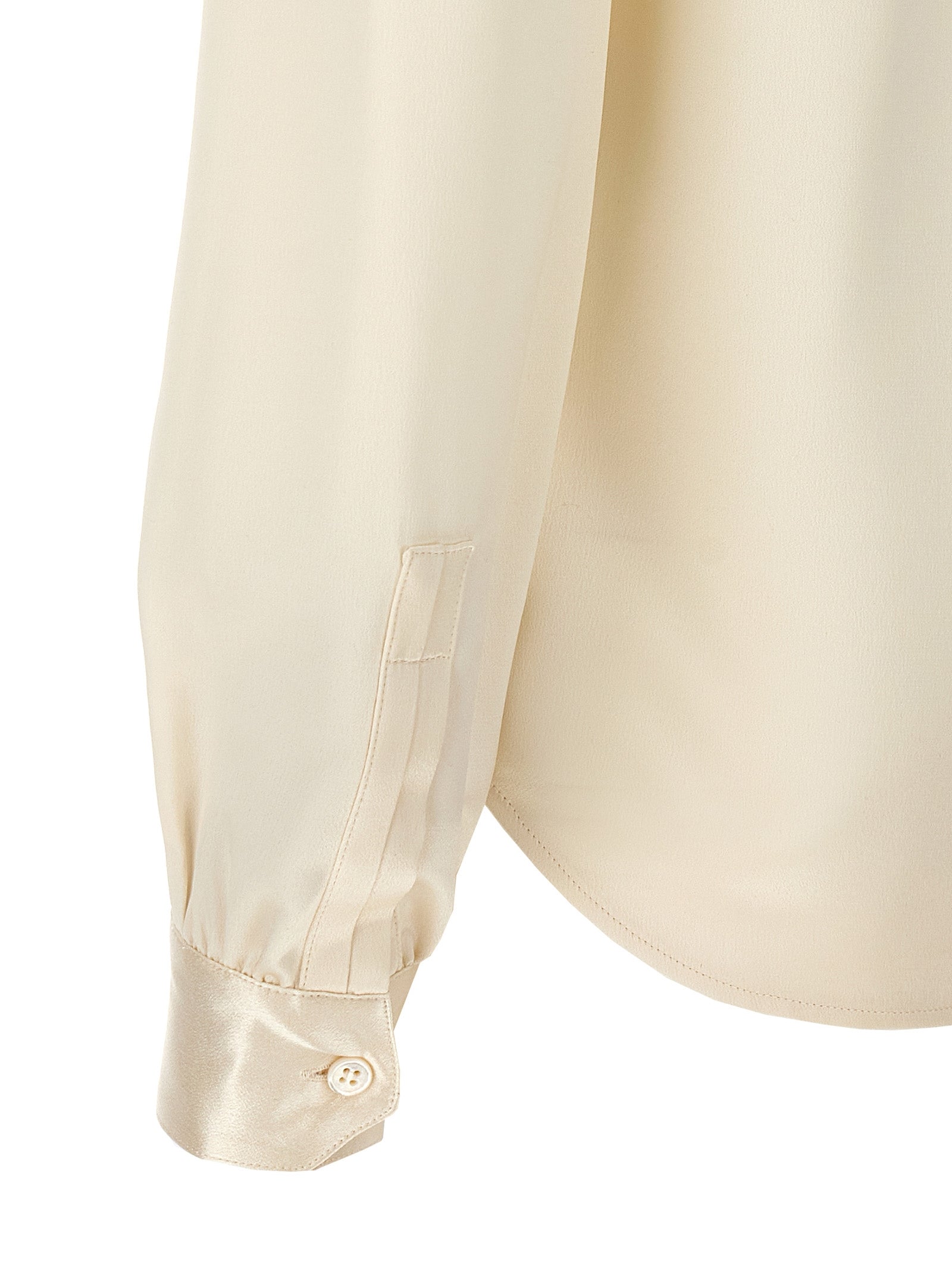 SAINT LAURENT - SAINT LAURENT - Lavalliere silk shirt - Women’s Tops