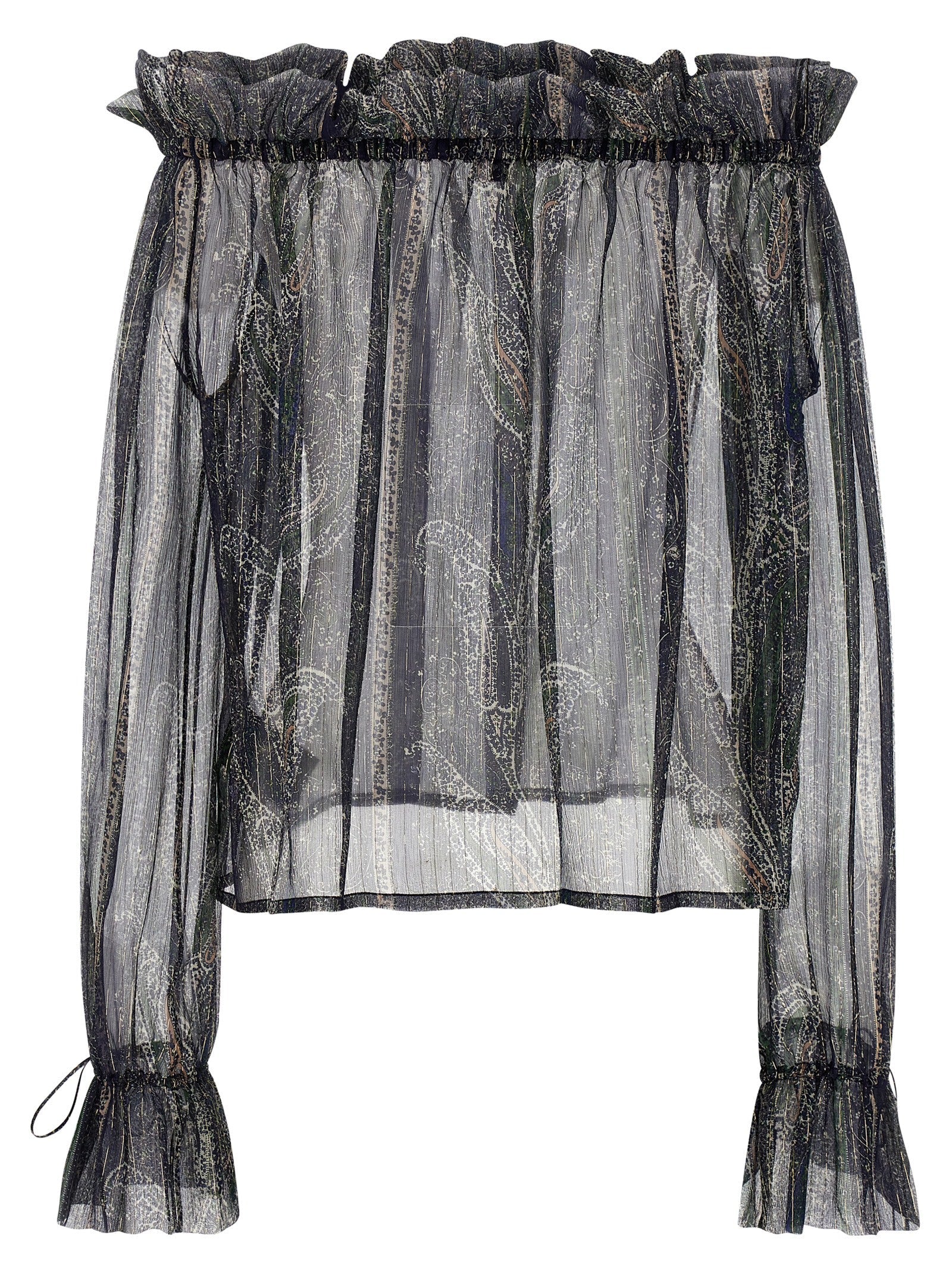 SAINT LAURENT - SAINT LAURENT - Lurex blouse - Women’s Tops