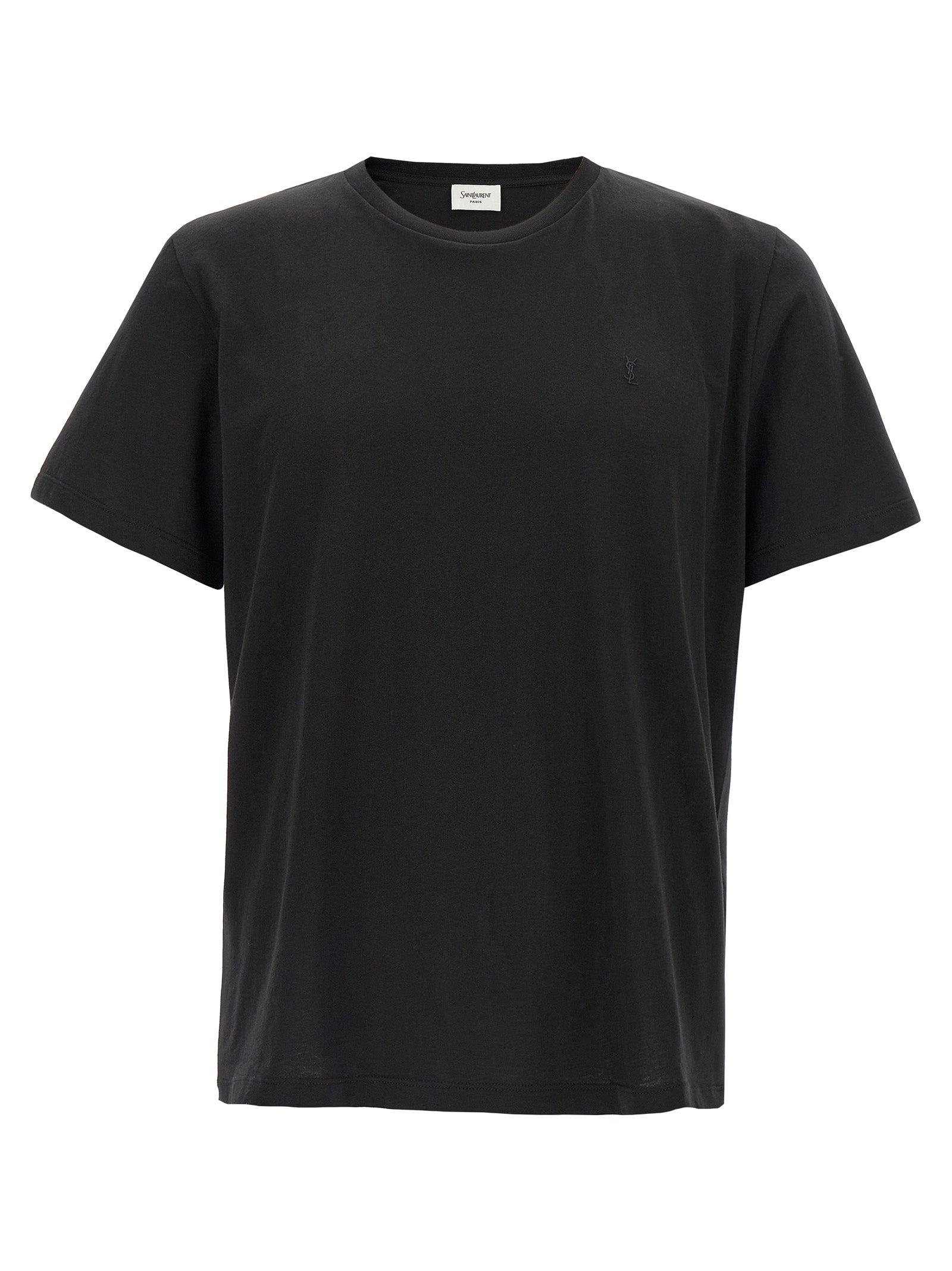 SAINT LAURENT - SAINT LAURENT - ’Cassandre’ embroidery t-shirt - Men’s Tops