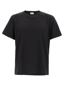 SAINT LAURENT - SAINT LAURENT - ’Cassandre’ embroidery t-shirt - Men’s Tops