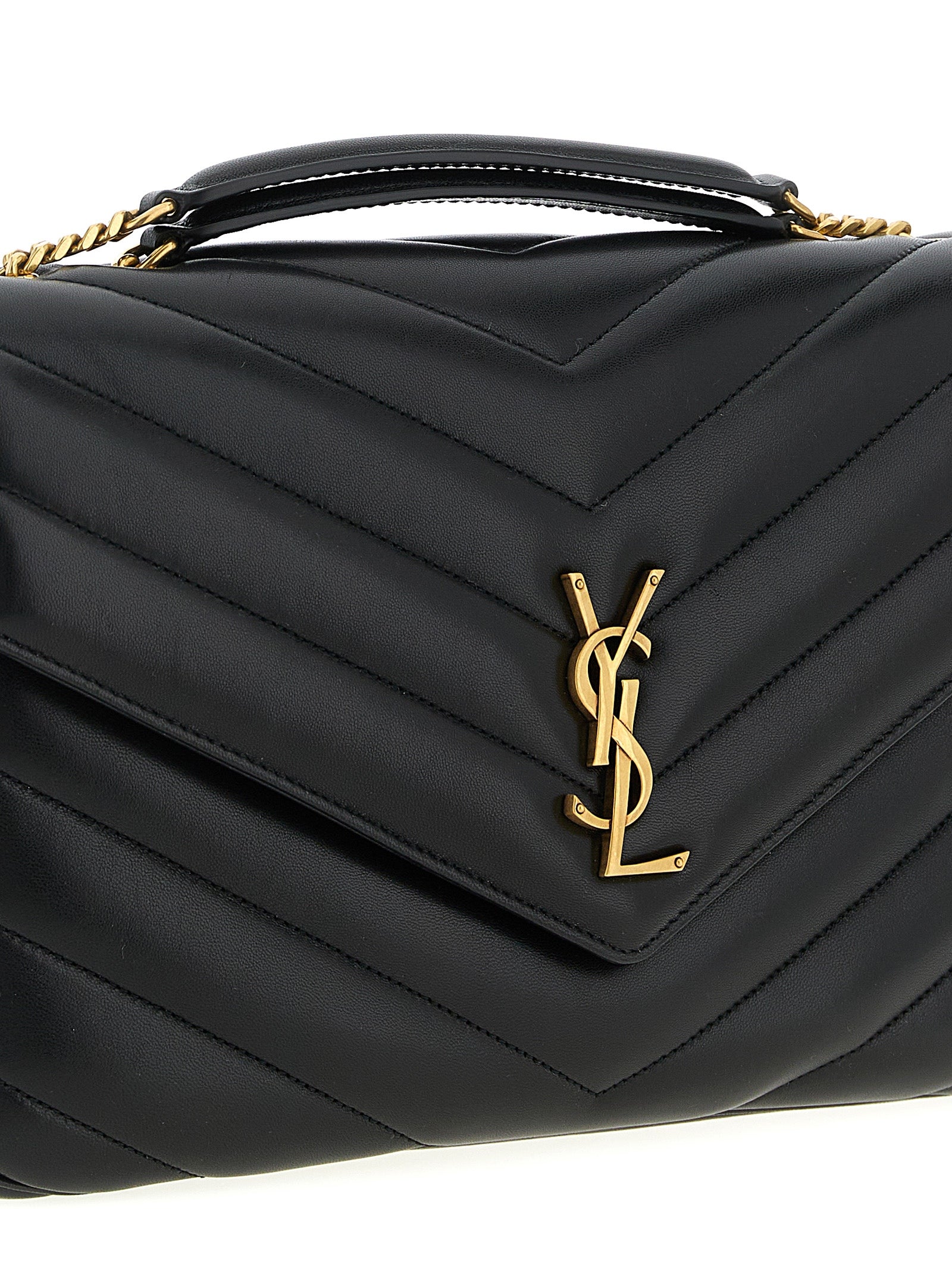 SAINT LAURENT - SAINT LAURENT - ’Loulou’ large shoulder bag - Women’s Bags