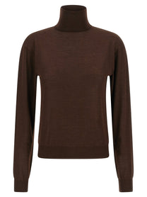 SAINT LAURENT - SAINT LAURENT - Turtleneck sweater dropped shoulders - Women’s Knitwear