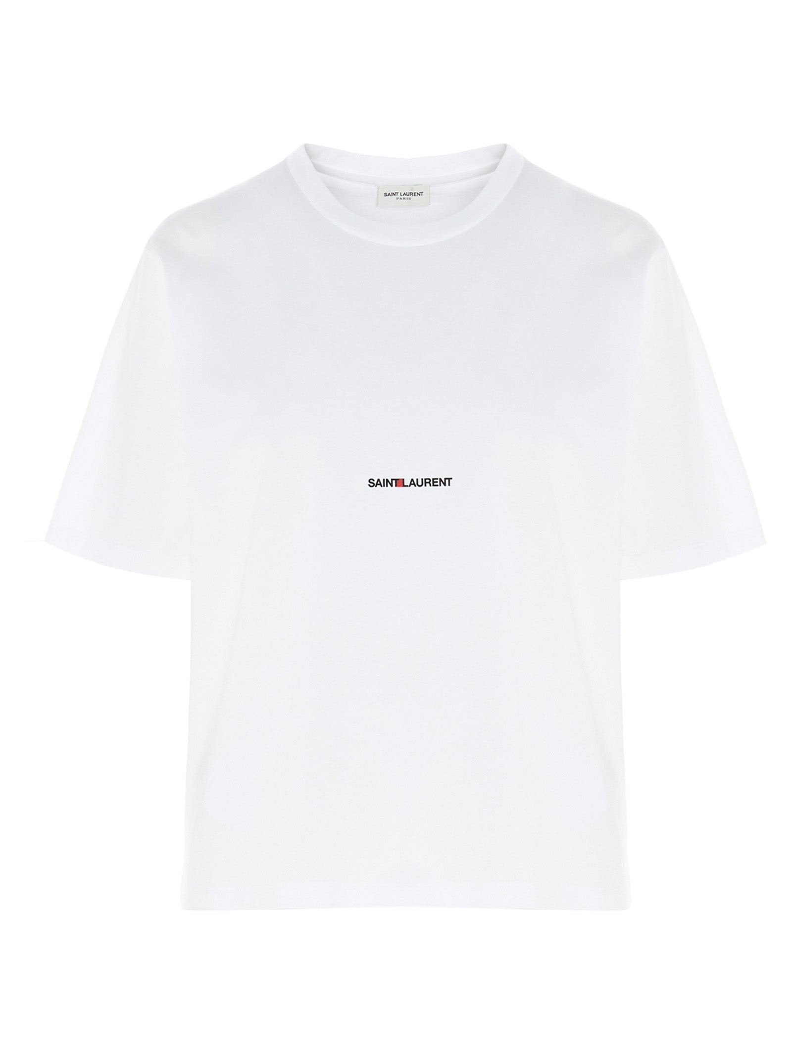 SAINT LAURENT - SAINT LAURENT - ’Saint Laurent Rive gauche’ T-shirt - Women’s Tops
