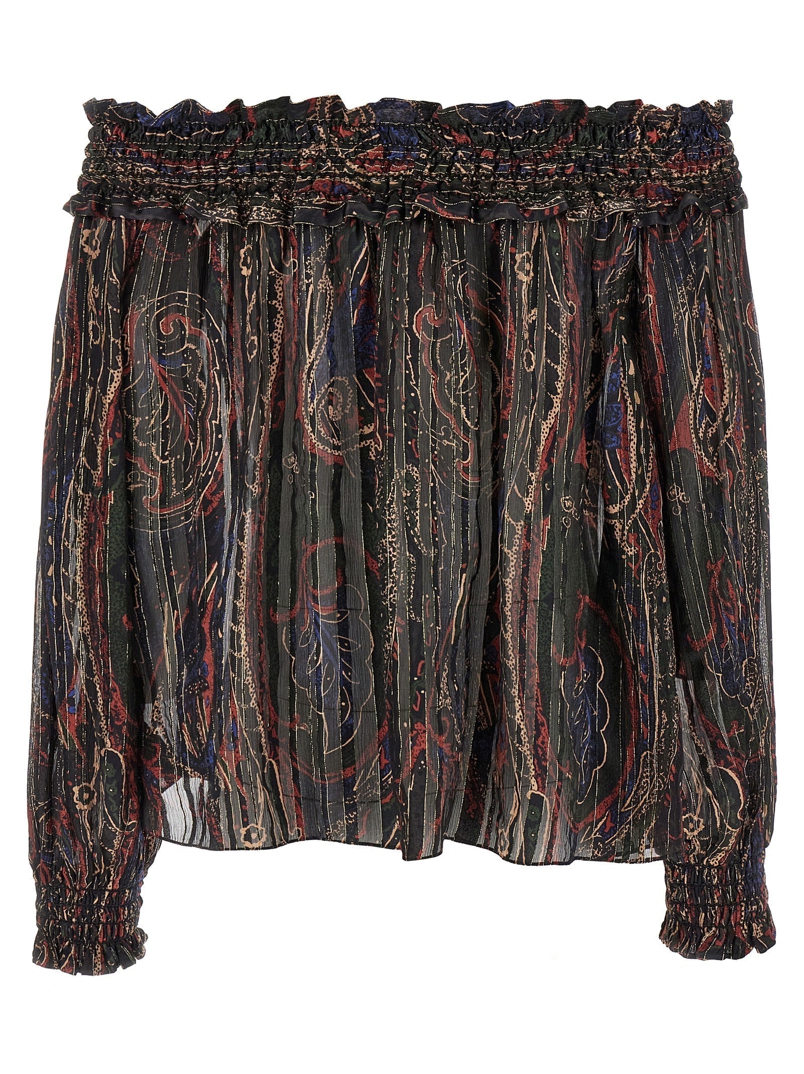 SAINT LAURENT - SAINT LAURENT - Smock stitch blouse - Women’s Tops