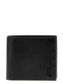 SAINT LAURENT - SAINT LAURENT - Logo leather wallet - Men’s Accessories
