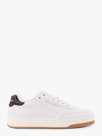 Saint Laurent - Saint Laurent Sl/61 Leather Sneakers With Logo Print - Men’s Shoes