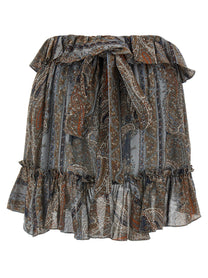 SAINT LAURENT - SAINT LAURENT - All over print skirt - Women’s Clothing