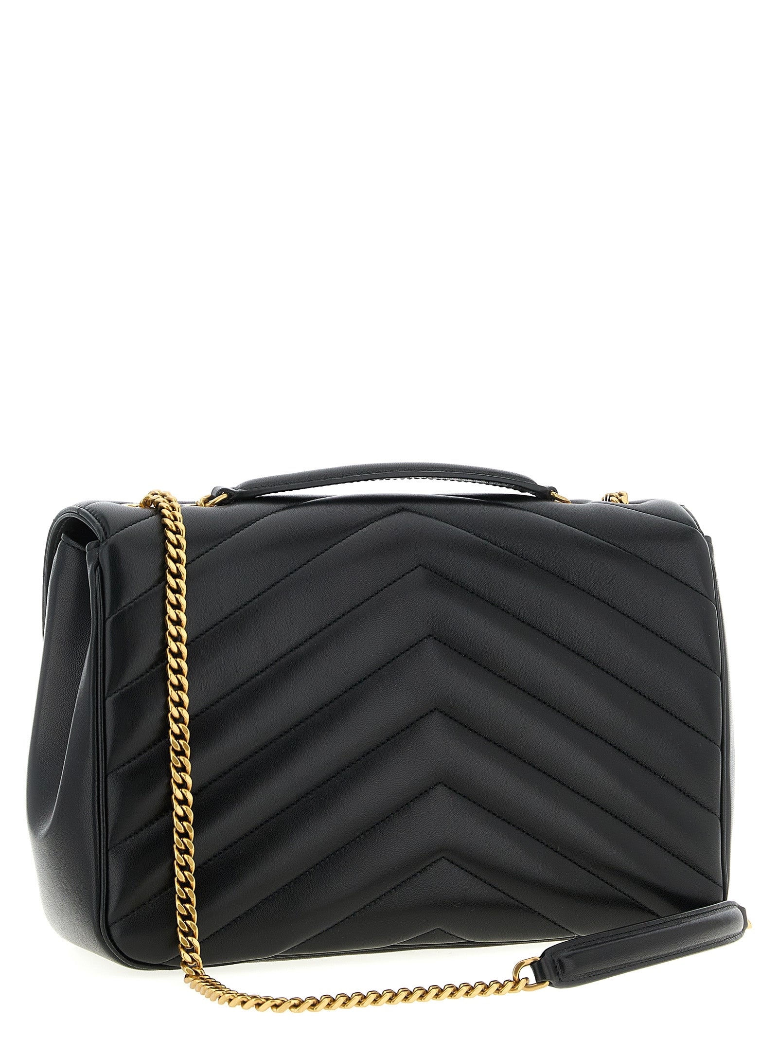 SAINT LAURENT - SAINT LAURENT - ’Loulou’ large shoulder bag - Women’s Bags