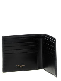 SAINT LAURENT - SAINT LAURENT - Logo leather wallet - Men’s Accessories