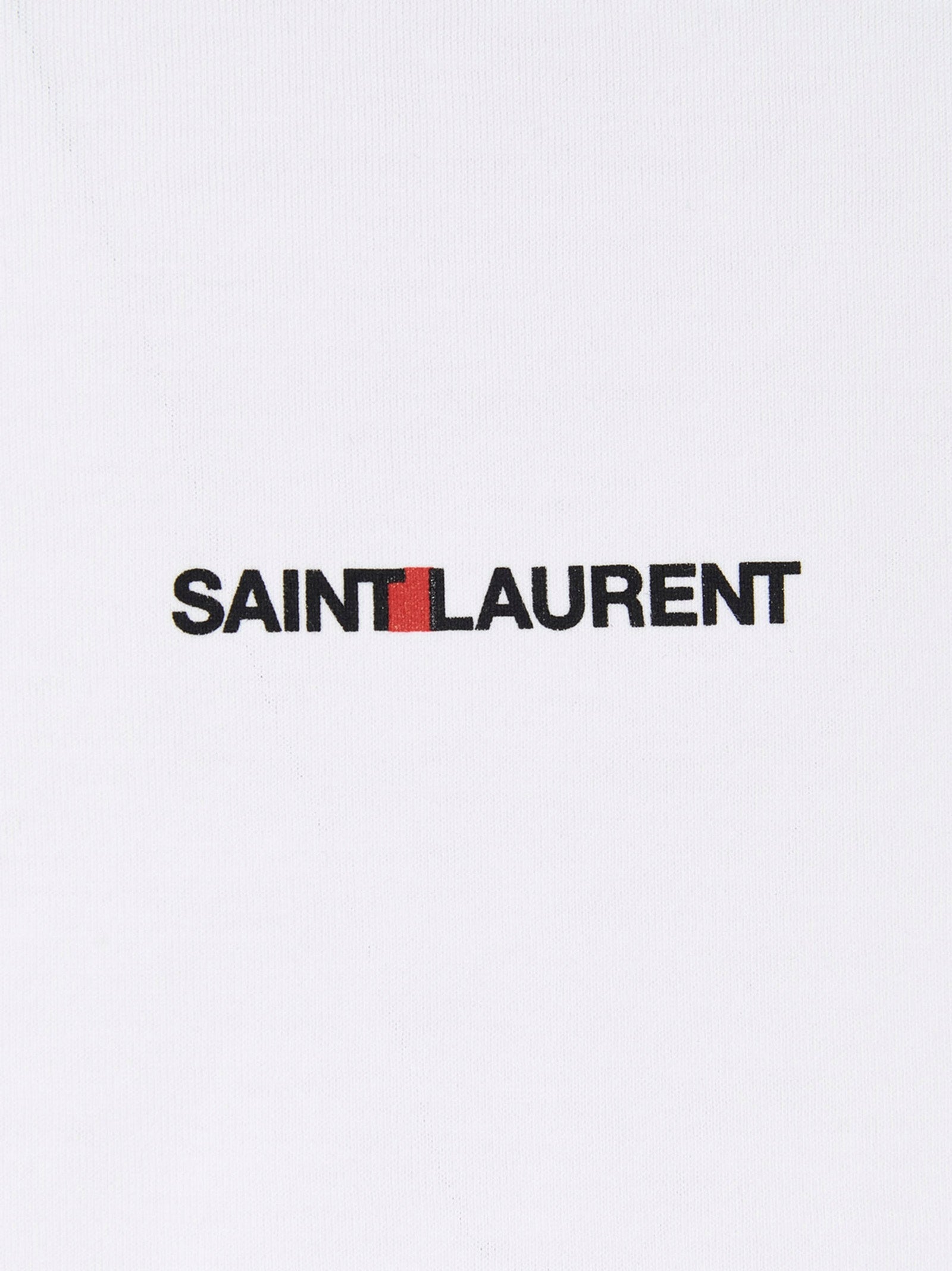 SAINT LAURENT - SAINT LAURENT - ’Saint Laurent Rive gauche’ T-shirt - Women’s Tops