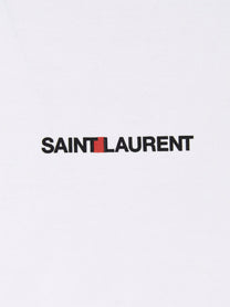 SAINT LAURENT - SAINT LAURENT - ’Saint Laurent Rive gauche’ T-shirt - Women’s Tops