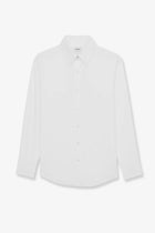 Saint Laurent Men's Cassandre Stretch Cotton Shirt White