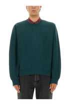 Saint Laurent Men's Cassandre Sweatshirt Green