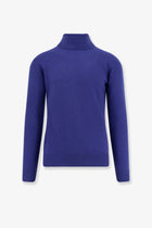 Saint Laurent Men's Certified Cashmere Turtleneck Blue