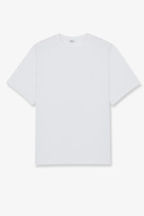 Saint Laurent men’s certified cotton white crew neck t-shirt with a minimalist design and clean finish