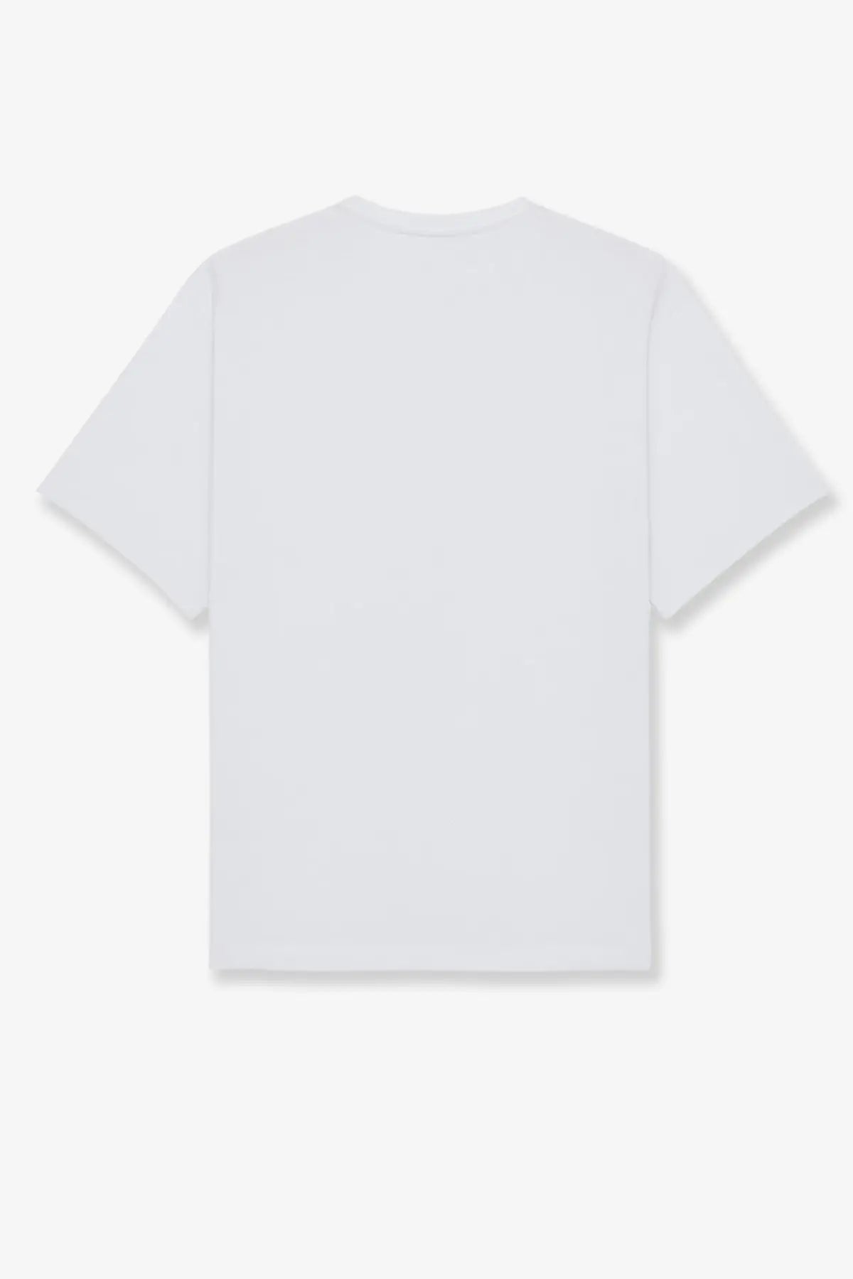 Saint Laurent men’s certified cotton shirt white with crew neck short sleeves made of white cotton fabric