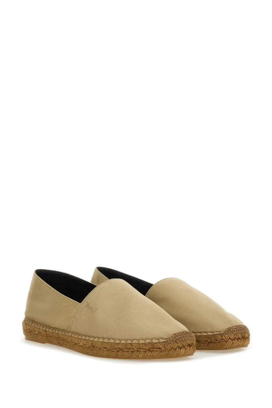 Saint Laurent Men's Cotton Gabardine Espadrille Beige, view 2