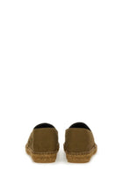 Saint Laurent Men's Cotton Gabardine Espadrille Brown, view 3