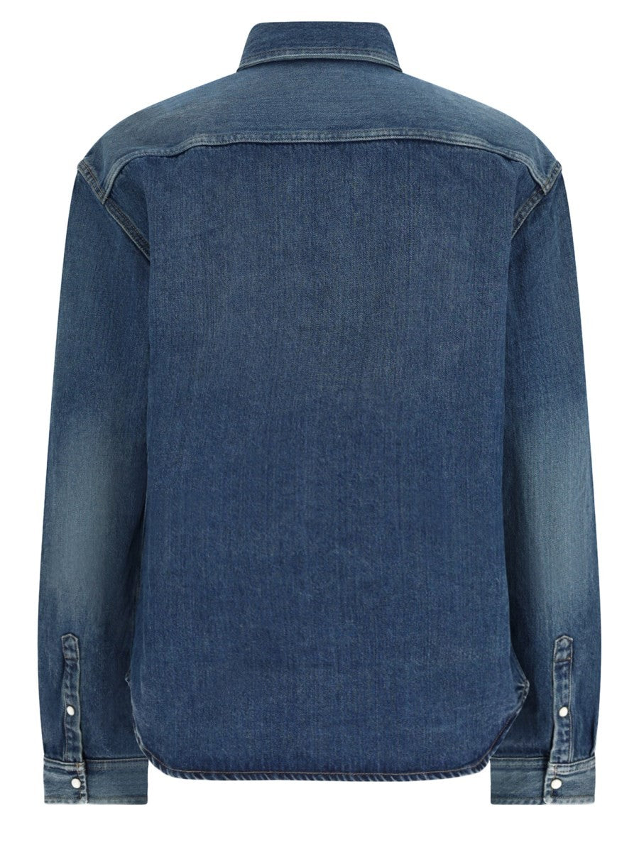 Saint Laurent Men's Denim Colorado Shirt Blue, view 2