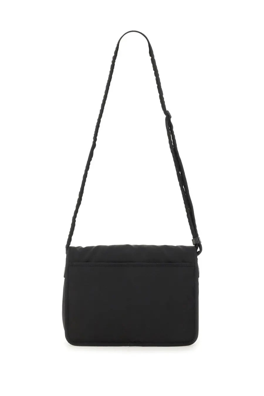 Saint Laurent Men's Econyl® Messenger Niki Bag Black, view 2