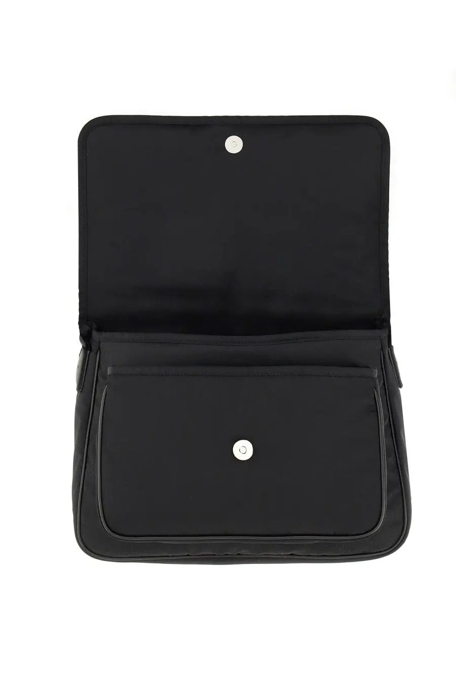 Saint Laurent Men's Econyl® Messenger Niki Bag Black, view 3