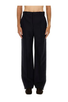 Saint Laurent Men's High Waist Pants Blue