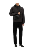 Saint Laurent Men's Hooded Sweatshirt Grey, view 2