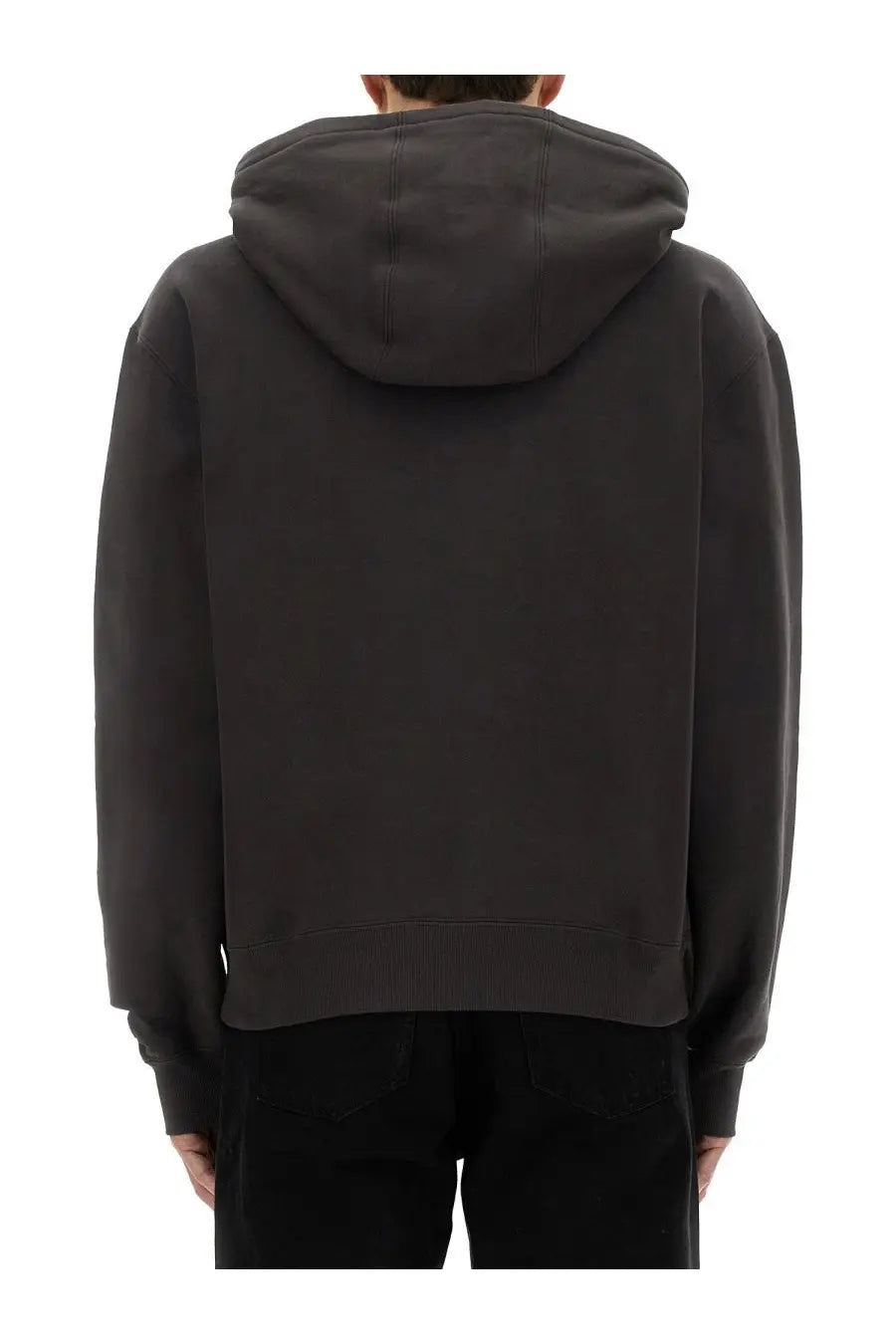 Saint Laurent Men's Hooded Sweatshirt Grey, view 3