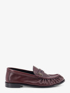 Saint Laurent Men's Le Loafer Leather Loafers Red