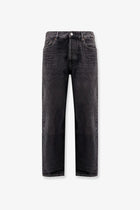 Saint Laurent Men's Long Mick Black Denim Trousers Black