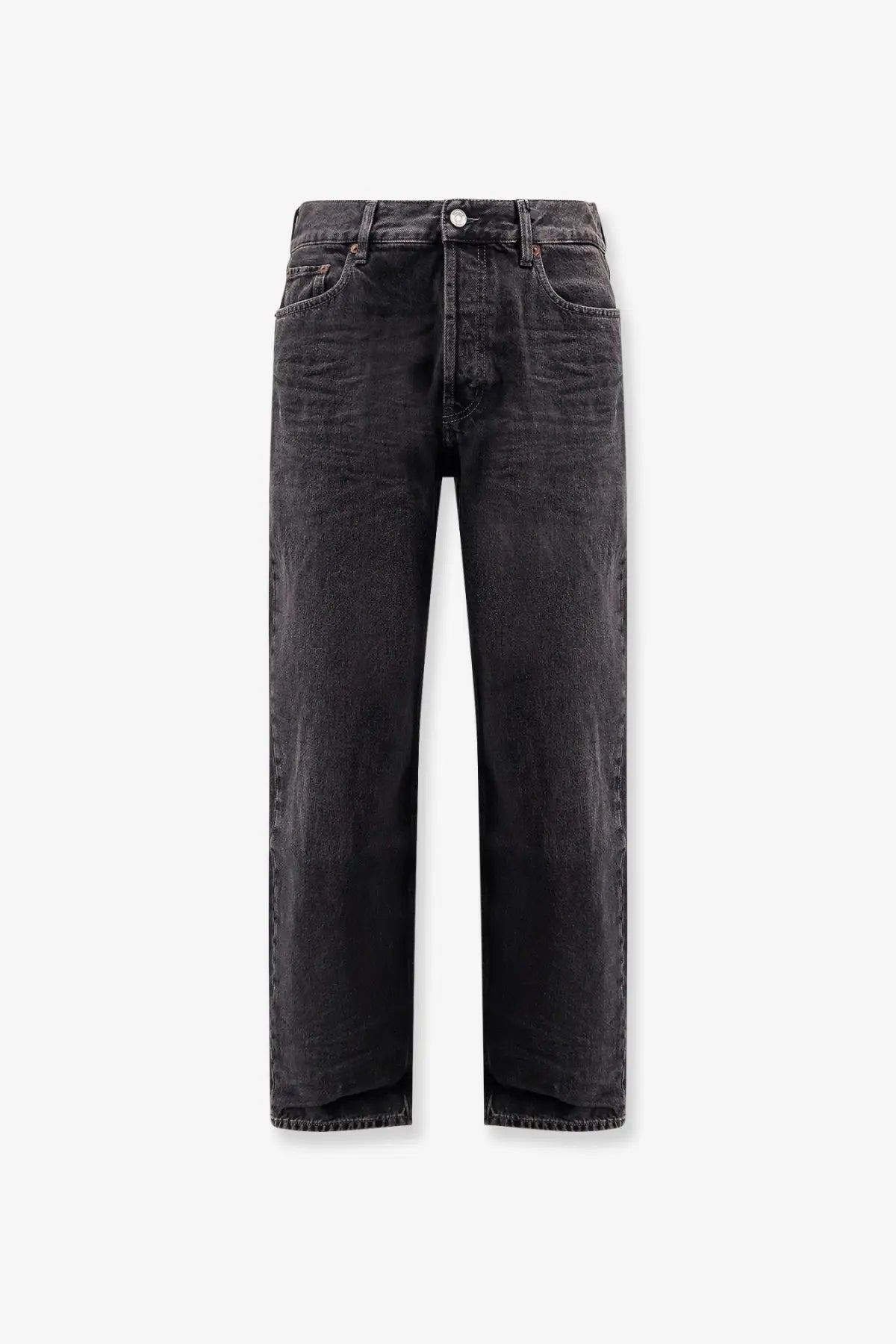 Saint Laurent Men's Long Mick Black Denim Trousers Black