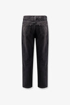 Saint Laurent Men's Long Mick Black Denim Trousers Black, view 4