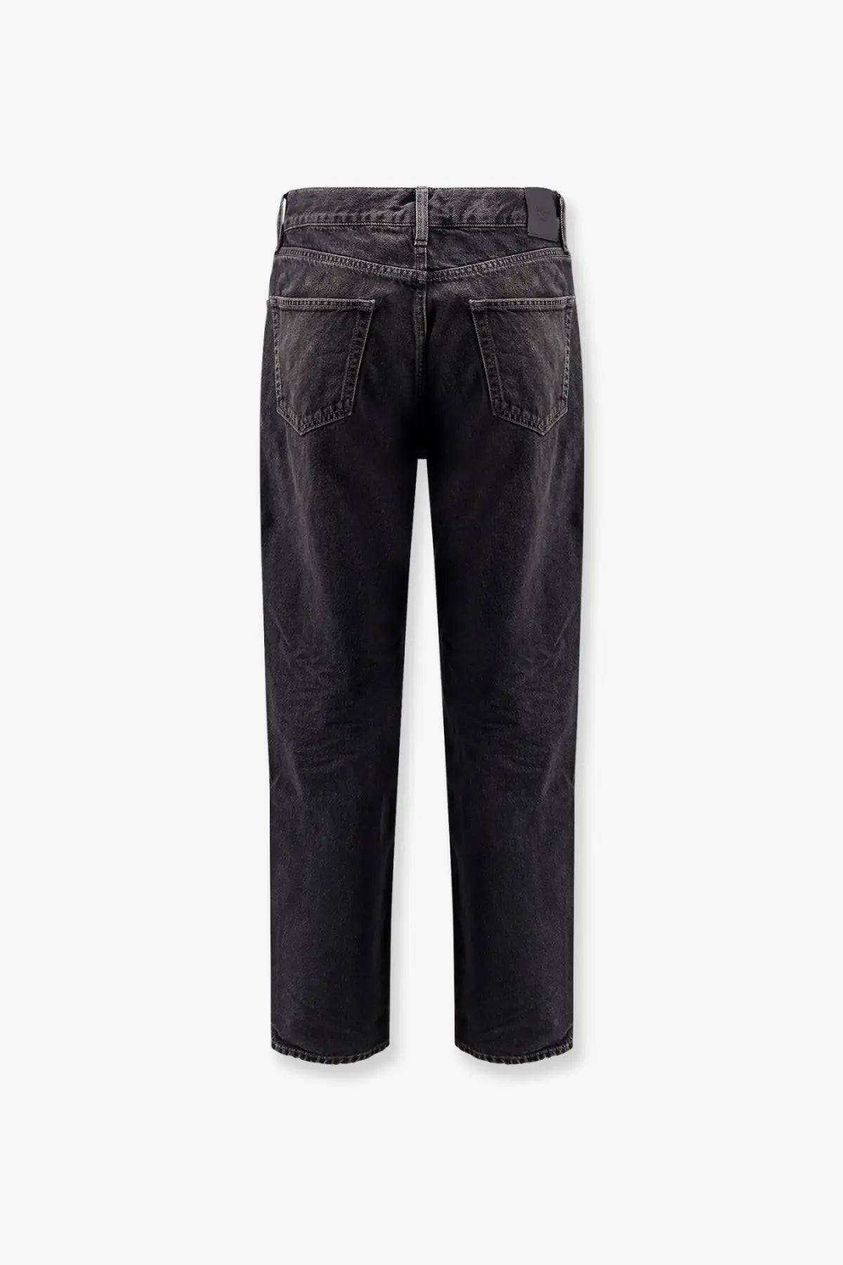Saint Laurent Men's Long Mick Black Denim Trousers Black, view 4