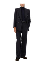 Saint Laurent Men's Turtleneck Pullover Blue, view 2