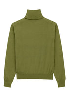Saint Laurent Men's Wool and Silk Turtleneck Green, view 6