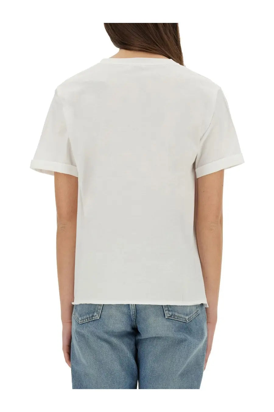 Saint Laurent Women's Boyfriend Shirt White, view 3